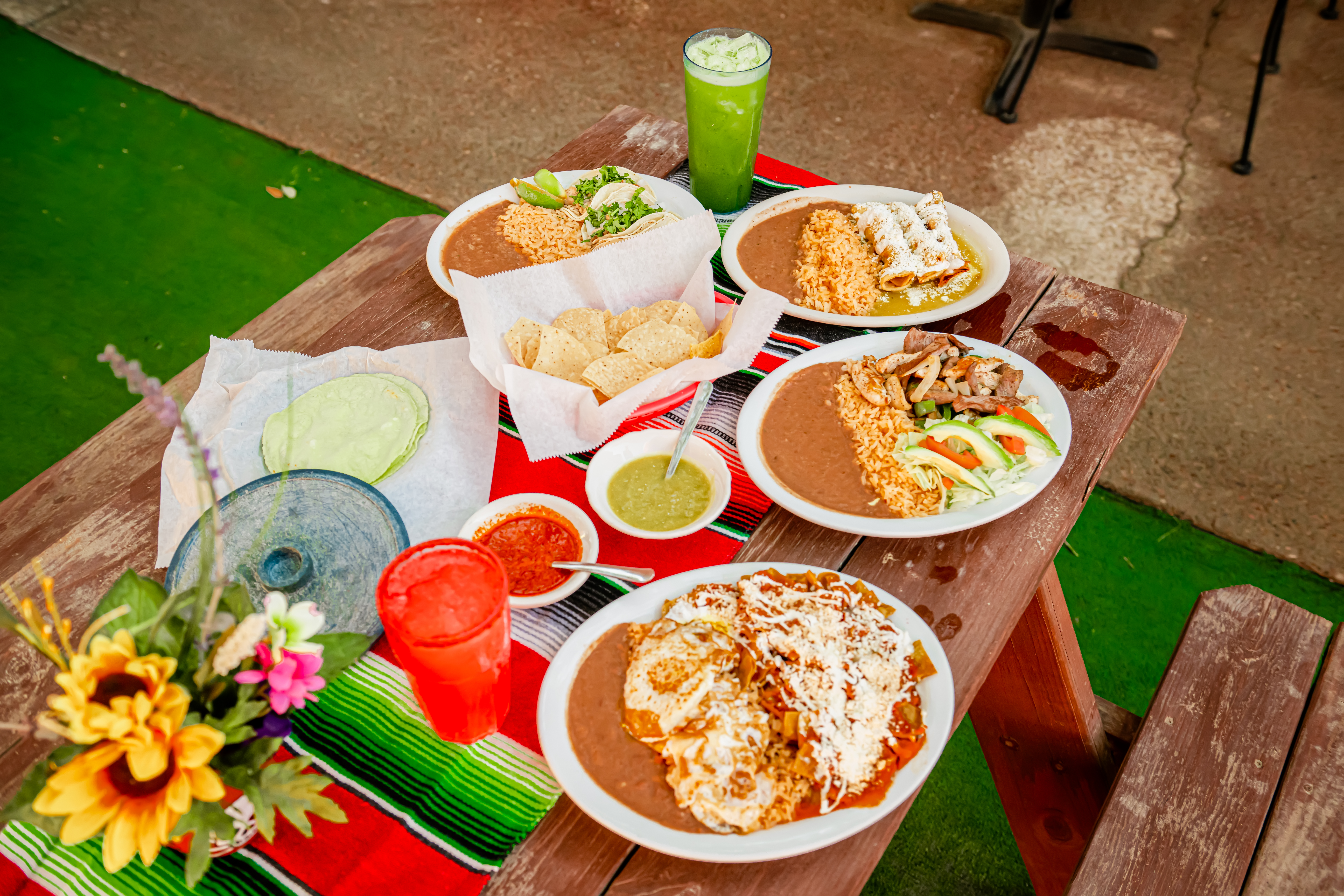 Mexican plates at Jalisco Restaurant