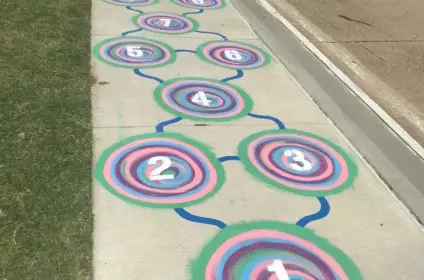 Hopscotch Sidewalk Game
